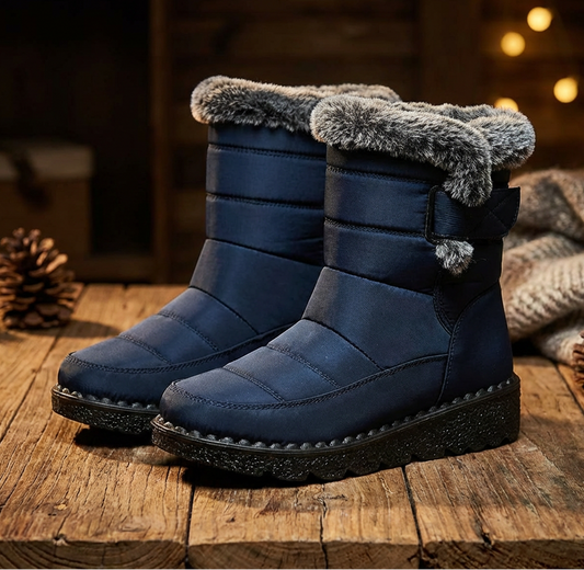 Women's Waterproof Snow Boots – Faux Fur Lined, Warm & Non-Slip