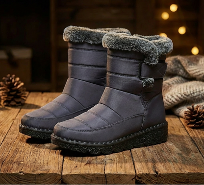 Women's Waterproof Snow Boots – Faux Fur Lined, Warm & Non-Slip