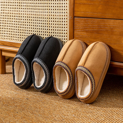 Cozy Slippers — Warm Plush Fleece, Non-Slip Indoor Outdoor Comfort