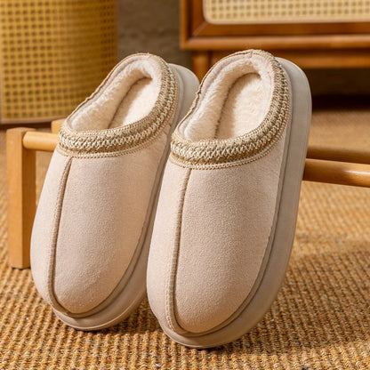 Cozy Slippers — Warm Plush Fleece, Non-Slip Indoor Outdoor Comfort